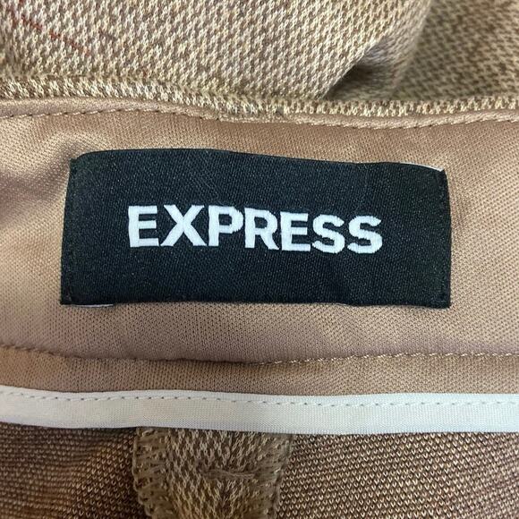Express Khaki Beige Chino High Rise Skinny Stretch Trouser Dress Pants Size 4 - Picture 5 of 7